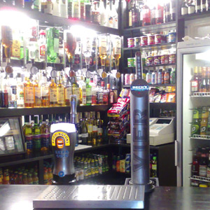 well stocked bar